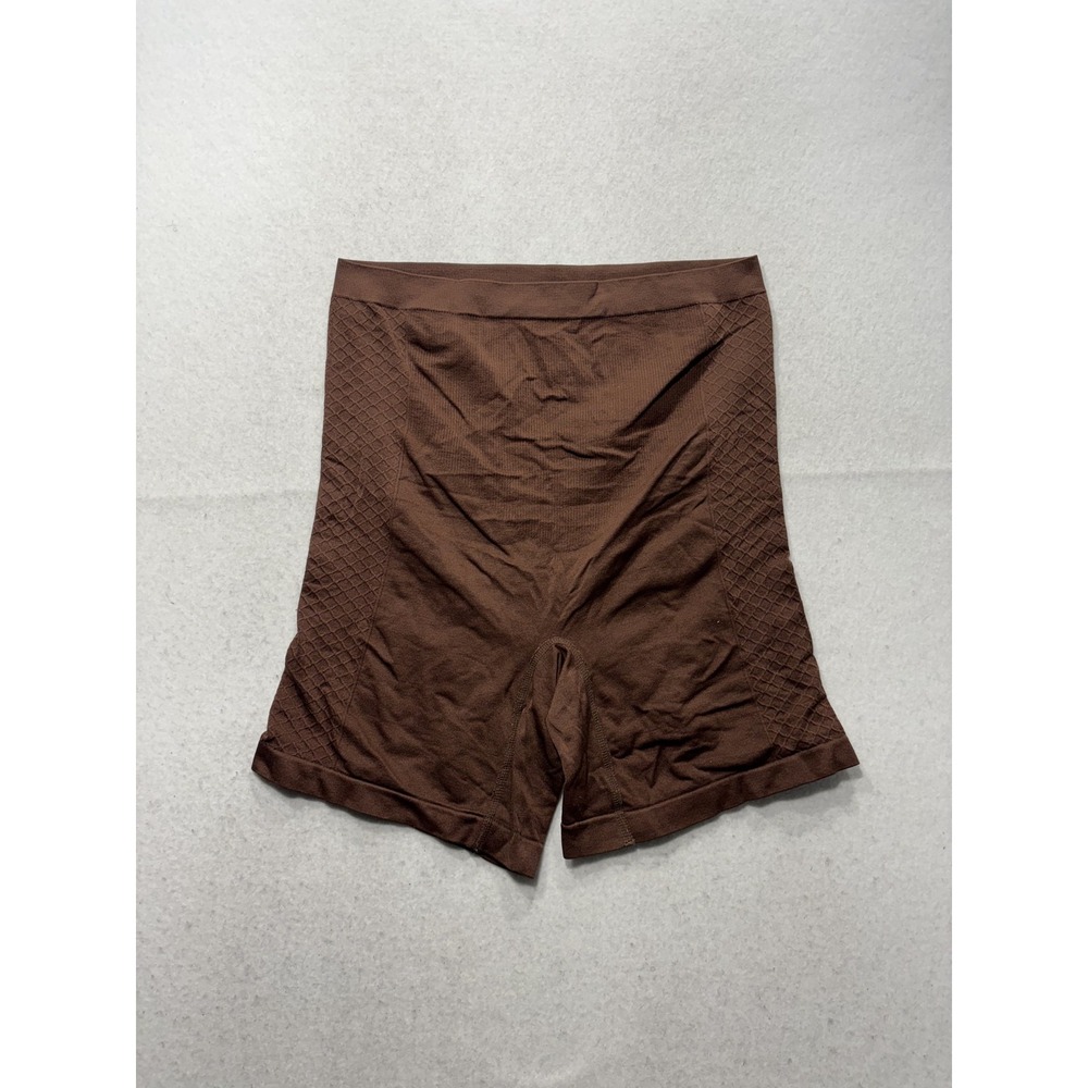 Shaping Shorts Womens 2X Brown High Waist Seamless Slimming Shapewear 038773-21F